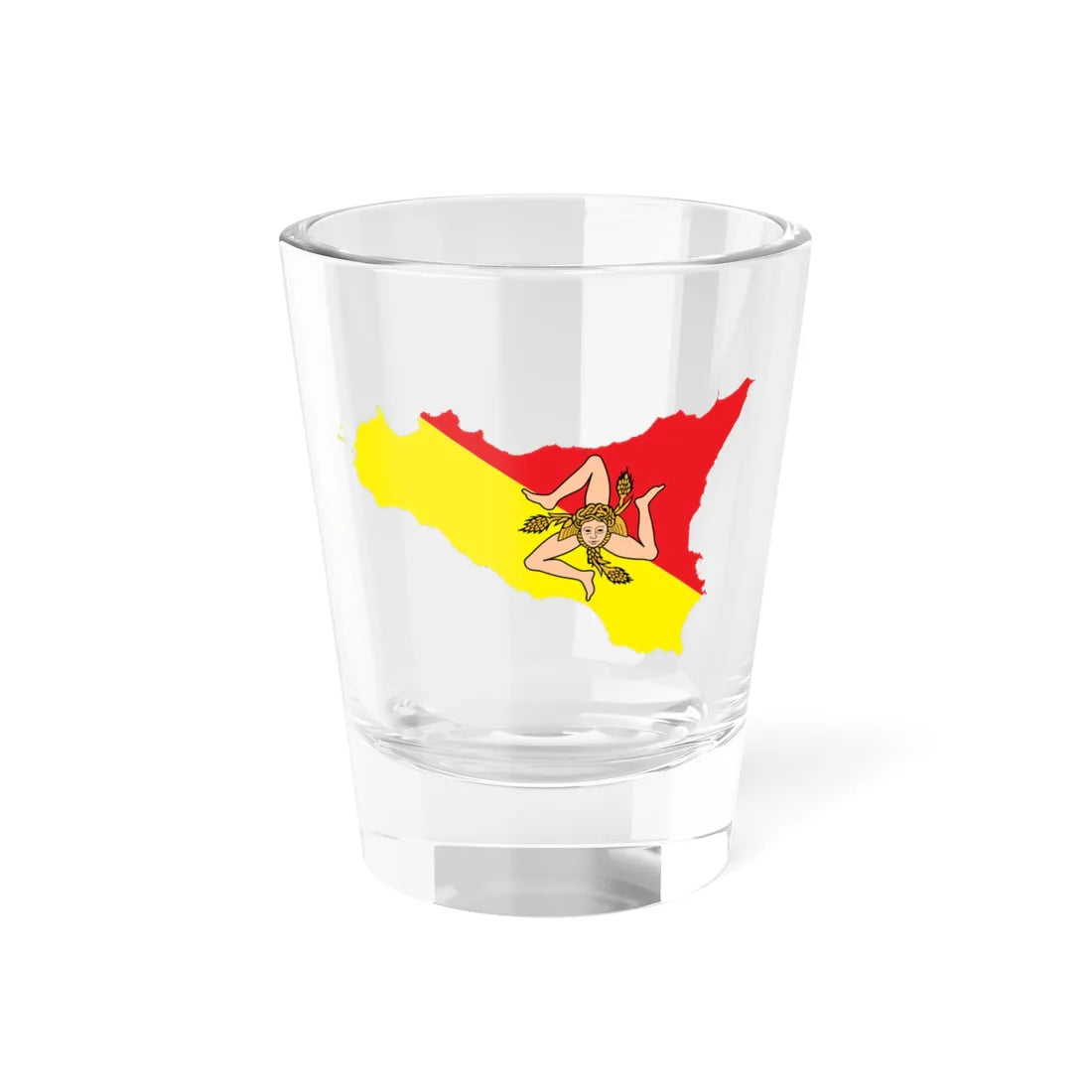 Sicily-Flagmap (Italy) Shot Glass 1.5oz 1.5oz - Go Mug Yourself
