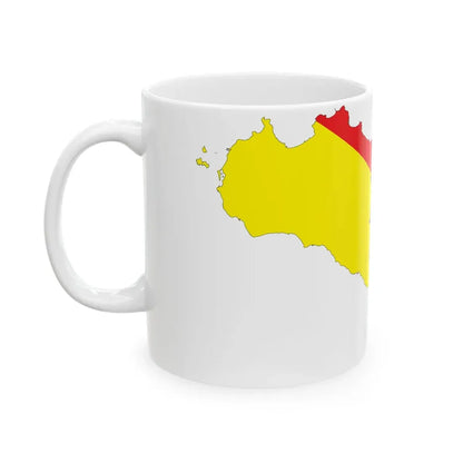 Sicily-Flagmap (Italy) White Coffee Mug - Go Mug Yourself
