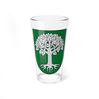 Sidabravo herbas (Lithuania) (Coat of Arms) Pint Glass 16oz 16oz - Go Mug Yourself