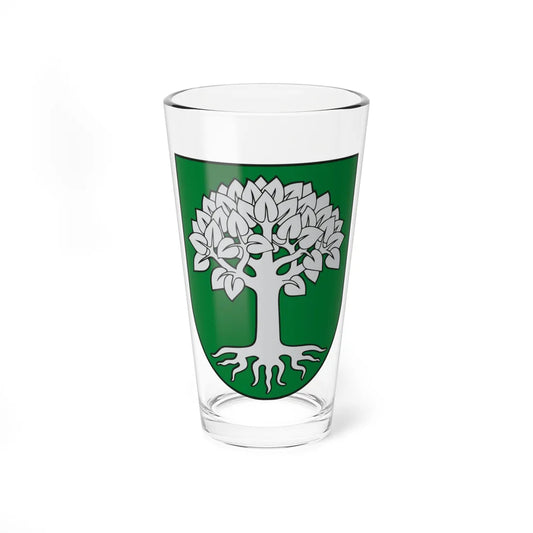 Sidabravo herbas (Lithuania) (Coat of Arms) Pint Glass 16oz 16oz - Go Mug Yourself