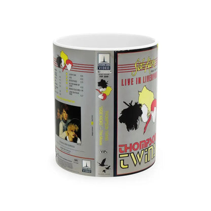 SIDE KICKS THE MOVIE THOMPSON TWINS (VHS COVER) - White Coffee Mug 11oz - Go Mug Yourself