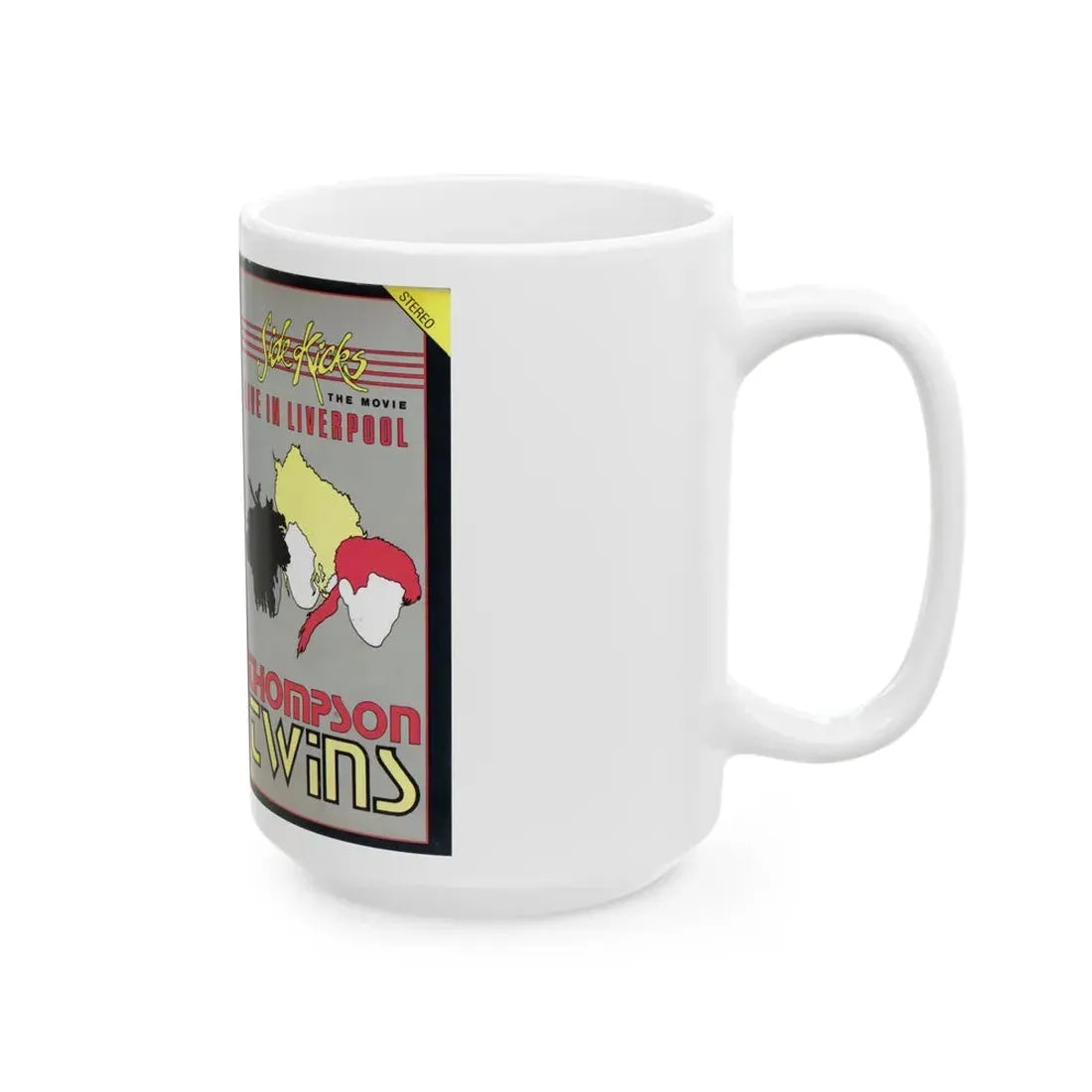SIDE KICKS THE MOVIE THOMPSON TWINS (VHS COVER) - White Coffee Mug - Go Mug Yourself