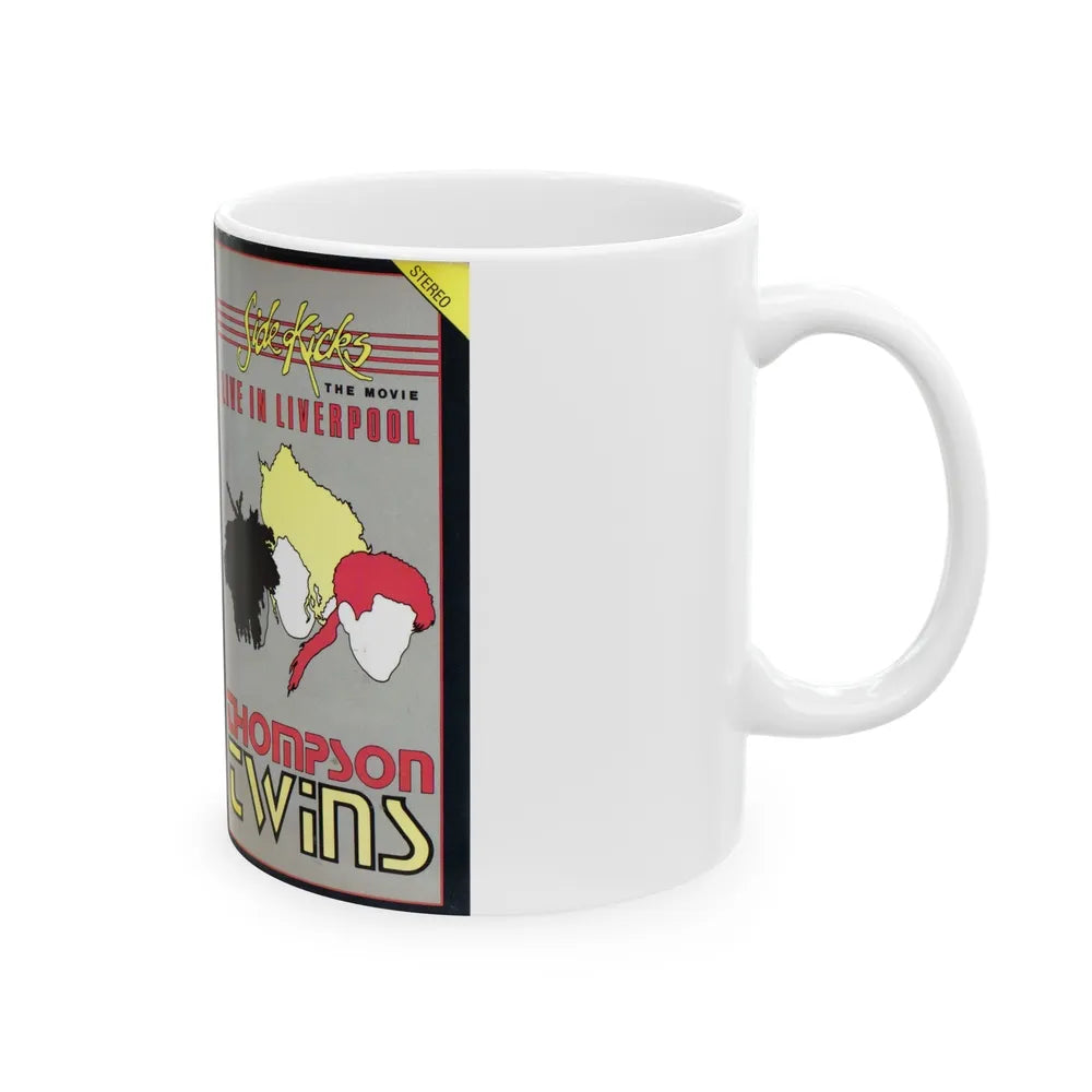 SIDE KICKS THE MOVIE THOMPSON TWINS (VHS COVER) - White Coffee Mug-Go Mug Yourself