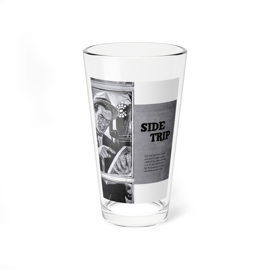 Side Trip, Bluebook for Men, October 1960 (Magazine Illustration) Pint Glass 16oz-16oz-Go Mug Yourself