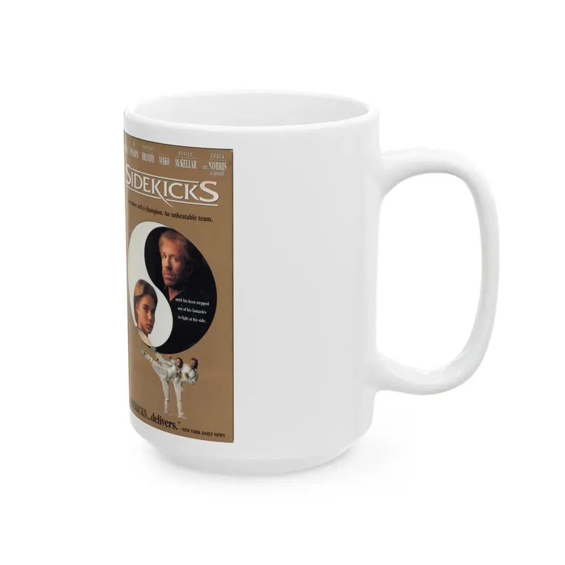 SIDEKICKS (VHS COVER) - White Coffee Mug - Go Mug Yourself