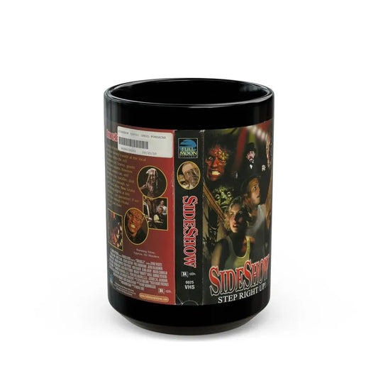 SIDESHOW FULL MOON PICTURES (VHS COVER) - Black Coffee Mug 15oz - Go Mug Yourself