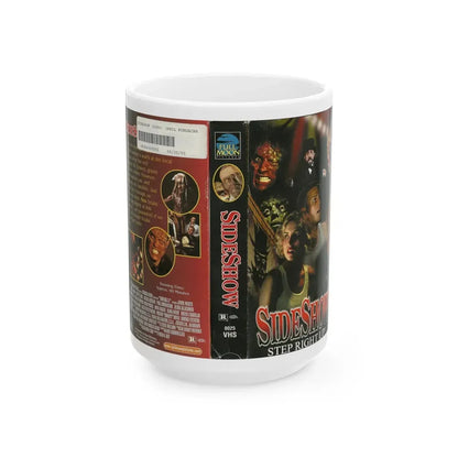 SIDESHOW FULL MOON PICTURES (VHS COVER) - White Coffee Mug 15oz - Go Mug Yourself