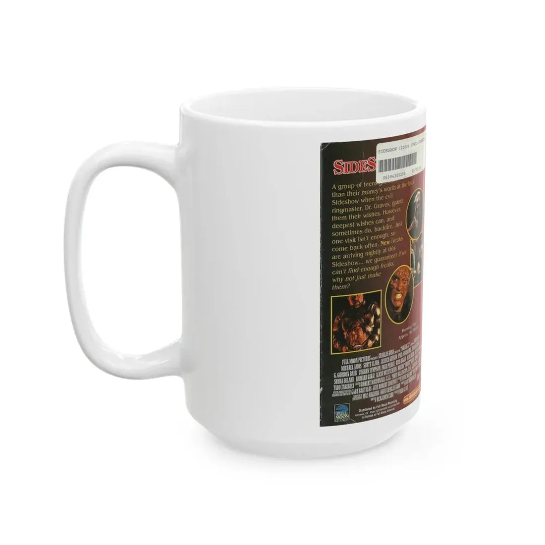 SIDESHOW FULL MOON PICTURES (VHS COVER) - White Coffee Mug - Go Mug Yourself