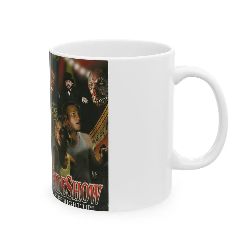 SIDESHOW FULL MOON PICTURES (VHS COVER) - White Coffee Mug-Go Mug Yourself