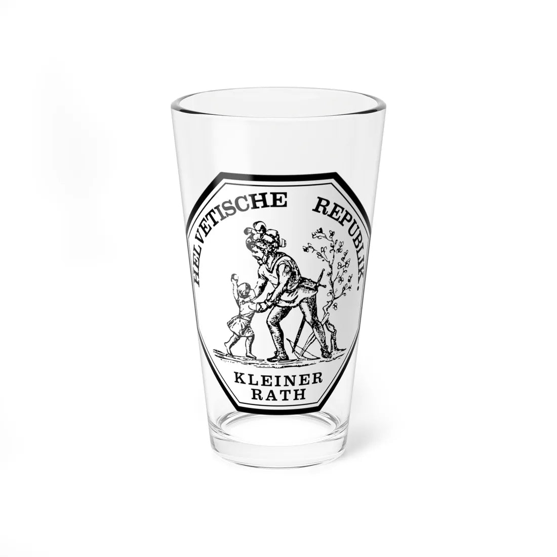 Siegel Helvetische Republik Kleiner Rath (Switzerland) (Coat of Arms) Pint Glass 16oz 16oz - Go Mug Yourself