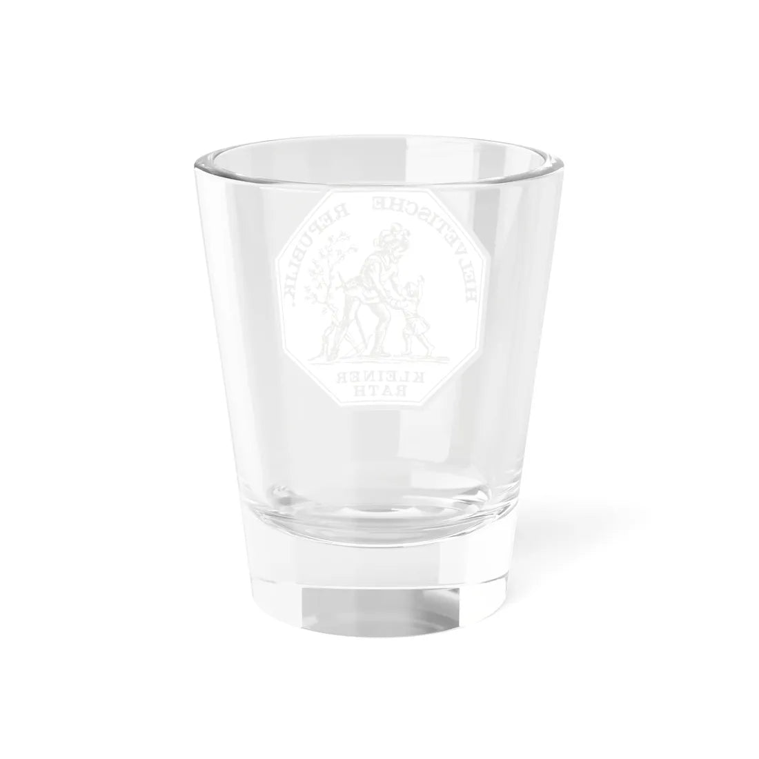 Siegel Helvetische Republik Kleiner Rath (Switzerland) (Coat of Arms) Shot Glass 1.5oz - Go Mug Yourself
