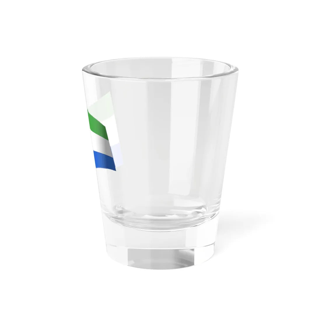 Sierra Leone Flag - iconic waving (Sierra Leone) Shot Glass 1.5oz - Go Mug Yourself