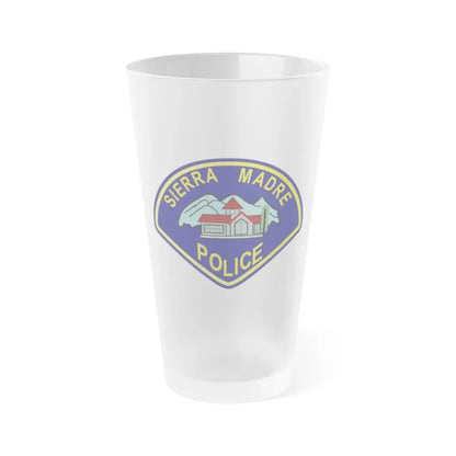 Sierra Madre California Police - Frosted Pint Glass 16oz 16oz Frosted - Go Mug Yourself