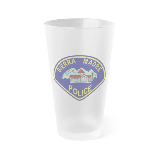 Sierra Madre California Police - Frosted Pint Glass 16oz 16oz Frosted - Go Mug Yourself