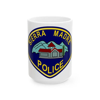 Sierra Madre California Police - White Coffee Mug 15oz - Go Mug Yourself