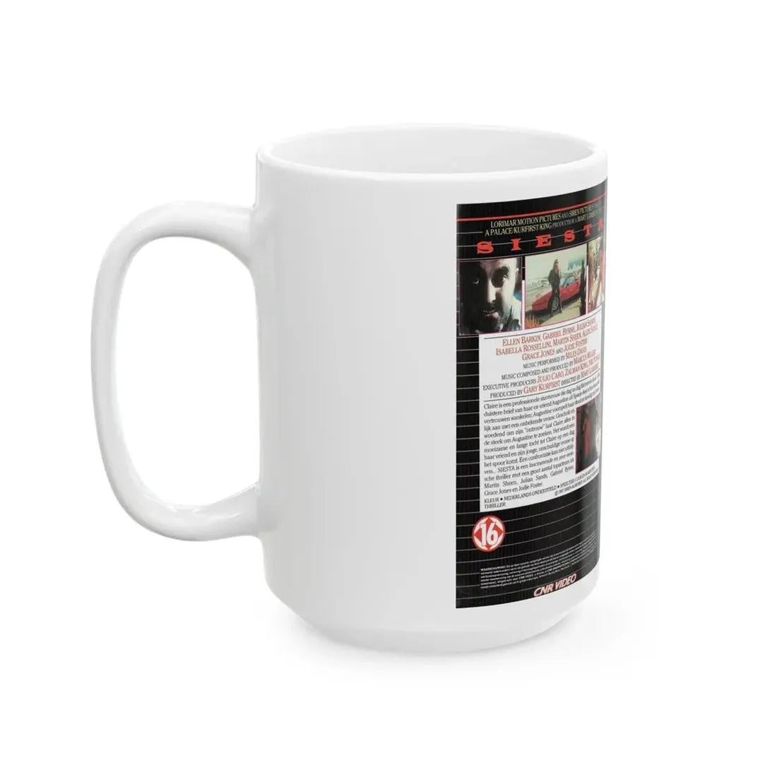 SIESTA (VHS COVER) - White Coffee Mug - Go Mug Yourself