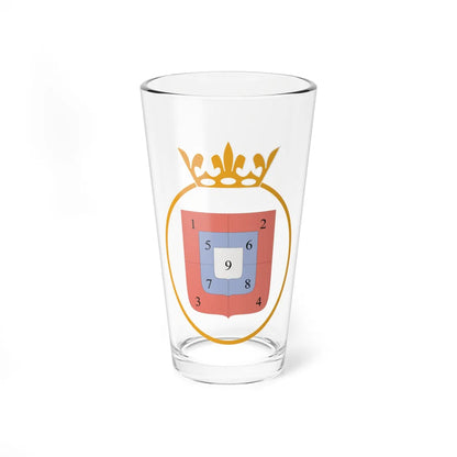 Sigismund Vasa arms diagram (Lithuania) (Coat of Arms) Pint Glass 16oz 16oz - Go Mug Yourself