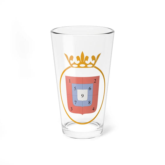 Sigismund Vasa arms diagram (Lithuania) (Coat of Arms) Pint Glass 16oz 16oz - Go Mug Yourself