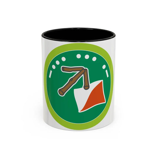 Sign Signal and Codes (Boy Scout Merit Badge) Accent Coffee Mug 11oz Black - Go Mug Yourself