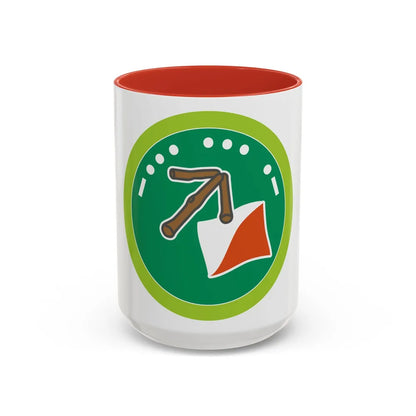Sign Signal and Codes (Boy Scout Merit Badge) Accent Coffee Mug 15oz Red - Go Mug Yourself