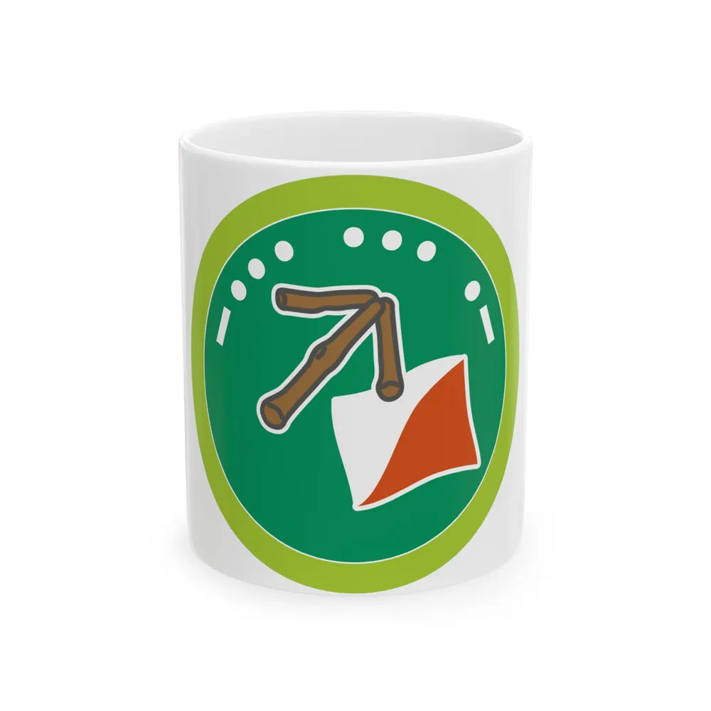 Sign Signal and Codes (Boy Scout Merit Badge) White Coffee Mug-11oz-Go Mug Yourself