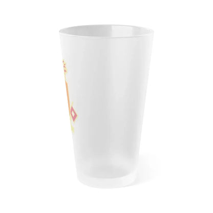 Signal Center and Fort Gordon and School 2 (U.S. Army) Frosted Pint Glass 16oz - Go Mug Yourself