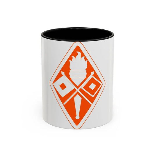 Signal Center and Fort Gordon and School (U.S. Army) Accent Coffee Mug 11oz Black - Go Mug Yourself