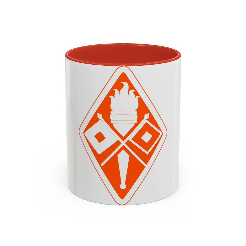Signal Center and Fort Gordon and School (U.S. Army) Accent Coffee Mug 11oz Red - Go Mug Yourself
