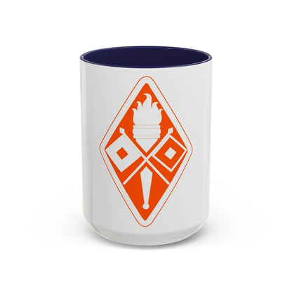 Signal Center and Fort Gordon and School (U.S. Army) Accent Coffee Mug 15oz Navy - Go Mug Yourself