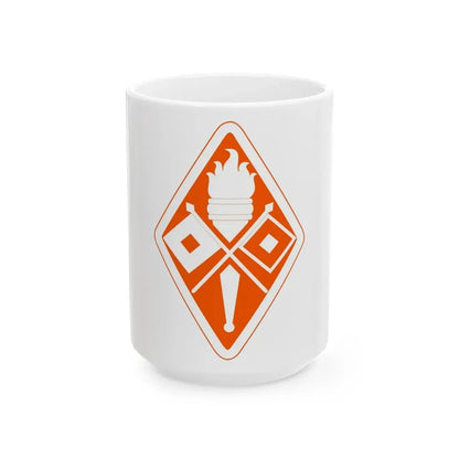 Signal Center and Fort Gordon and School (U.S. Army) White Coffee Mug 15oz - Go Mug Yourself