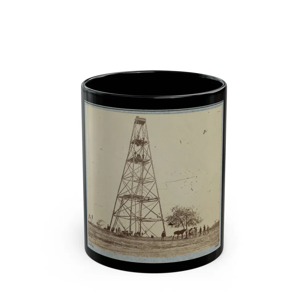 Signal Tower (U.S. Civil War) Black Coffee Mug-11oz-Go Mug Yourself