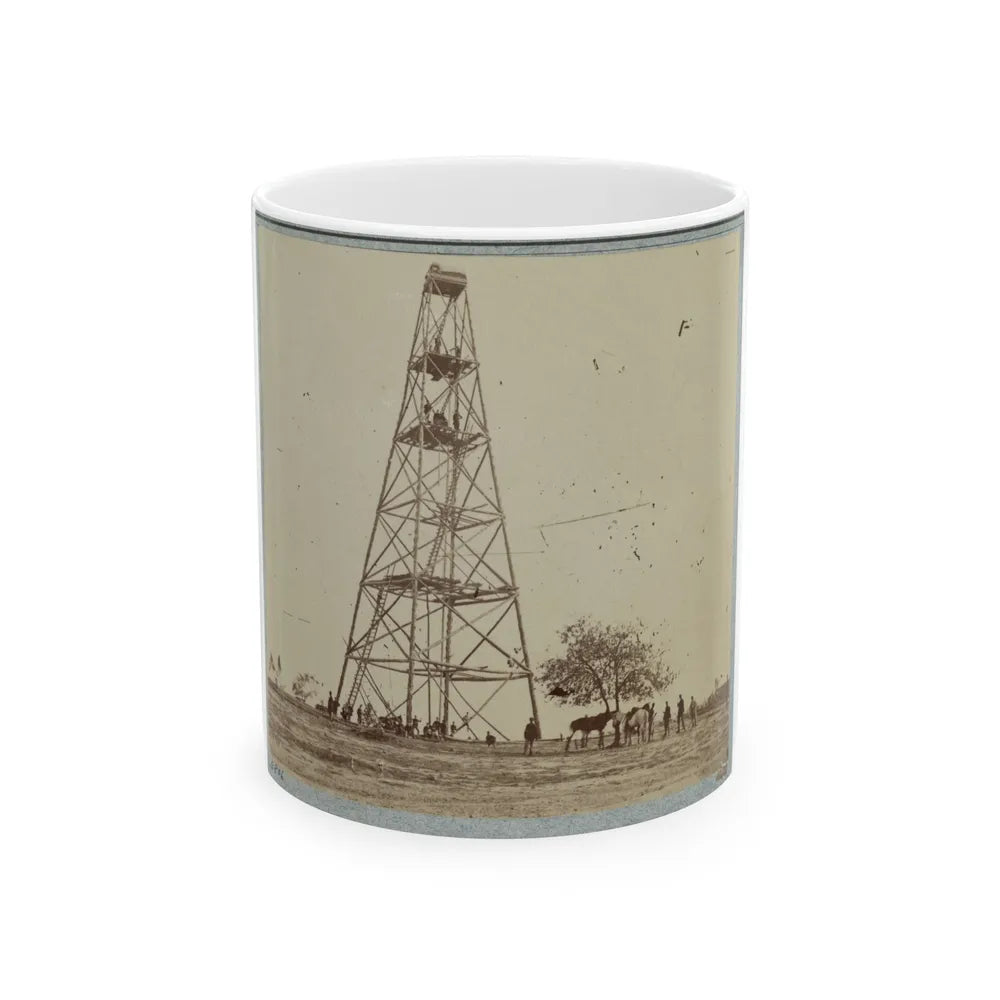 Signal Tower (U.S. Civil War) White Coffee Mug-11oz-Go Mug Yourself