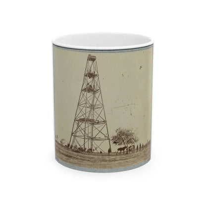 Signal Tower (U.S. Civil War) White Coffee Mug 11oz - Go Mug Yourself