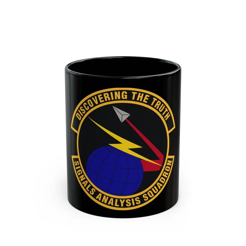 Signals Analysis Squadron (U.S. Air Force) Black Coffee Mug-11oz-Go Mug Yourself