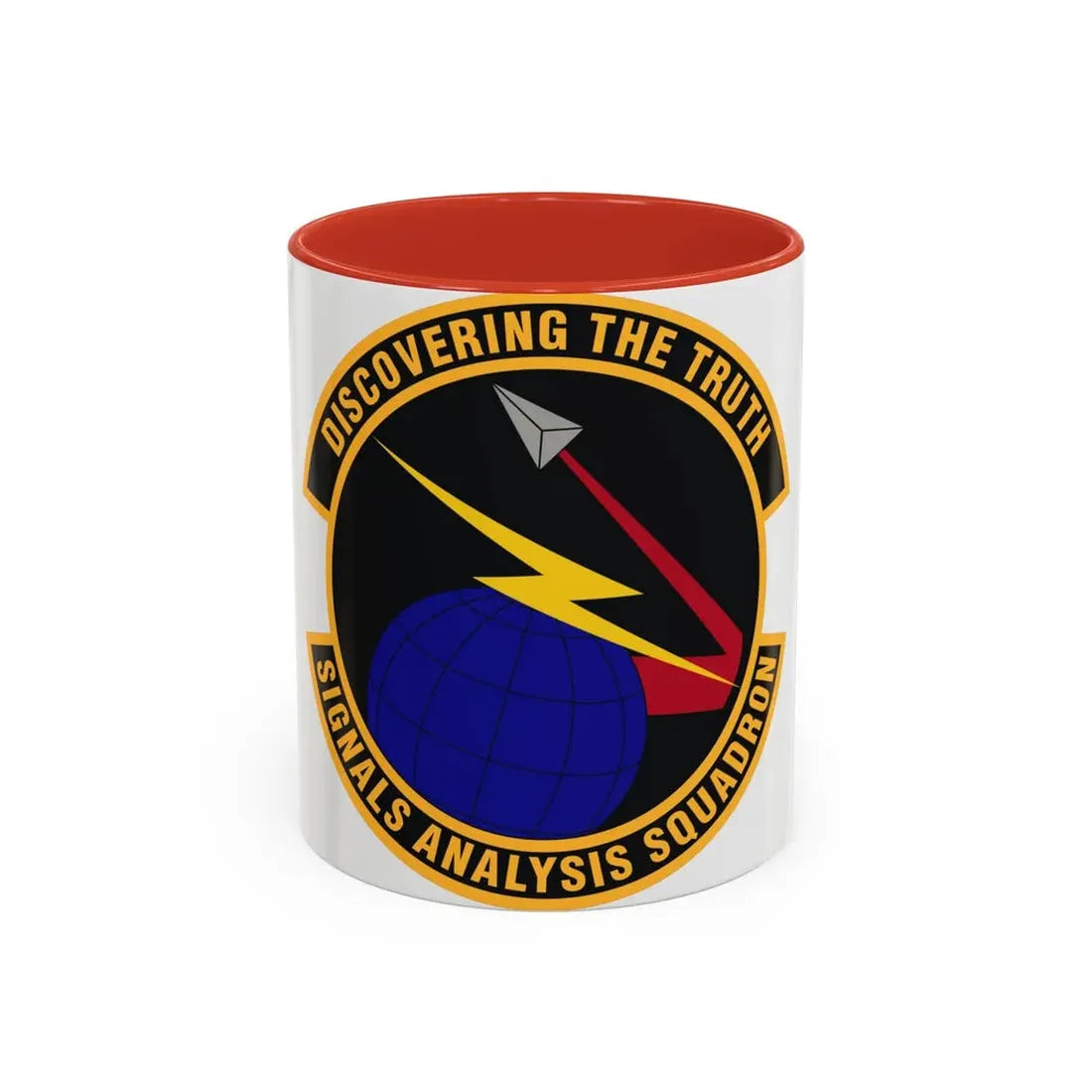 Signals Analysis Squadron (U.S. Air Force) Accent Coffee Mug 11oz Red - Go Mug Yourself