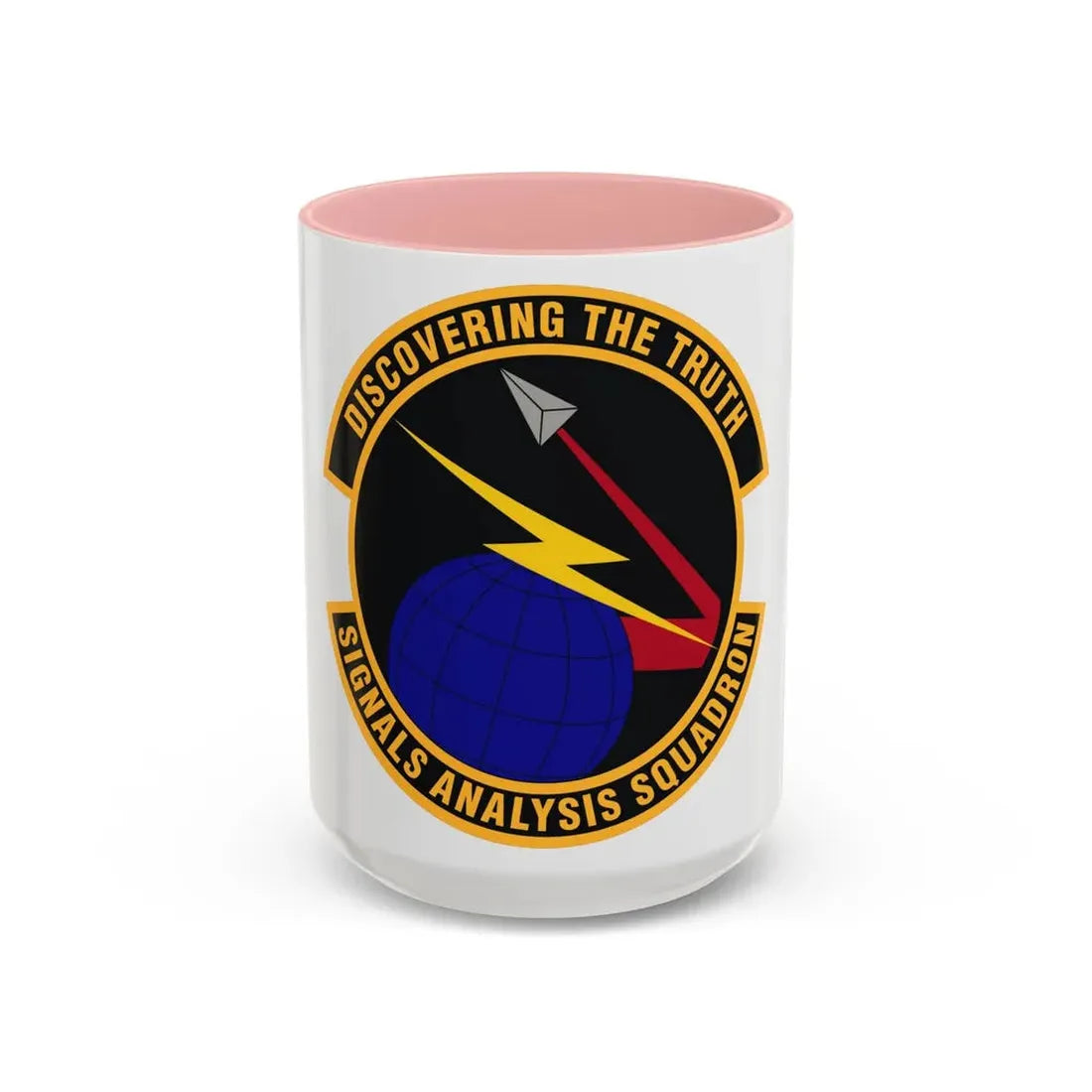 Signals Analysis Squadron (U.S. Air Force) Accent Coffee Mug 15oz Pink - Go Mug Yourself