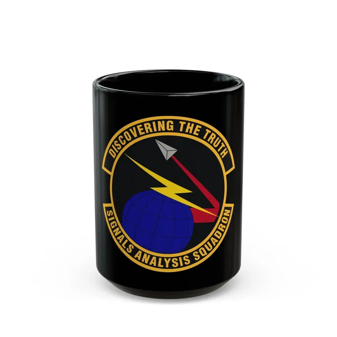 Signals Analysis Squadron (U.S. Air Force) Black Coffee Mug 15oz - Go Mug Yourself
