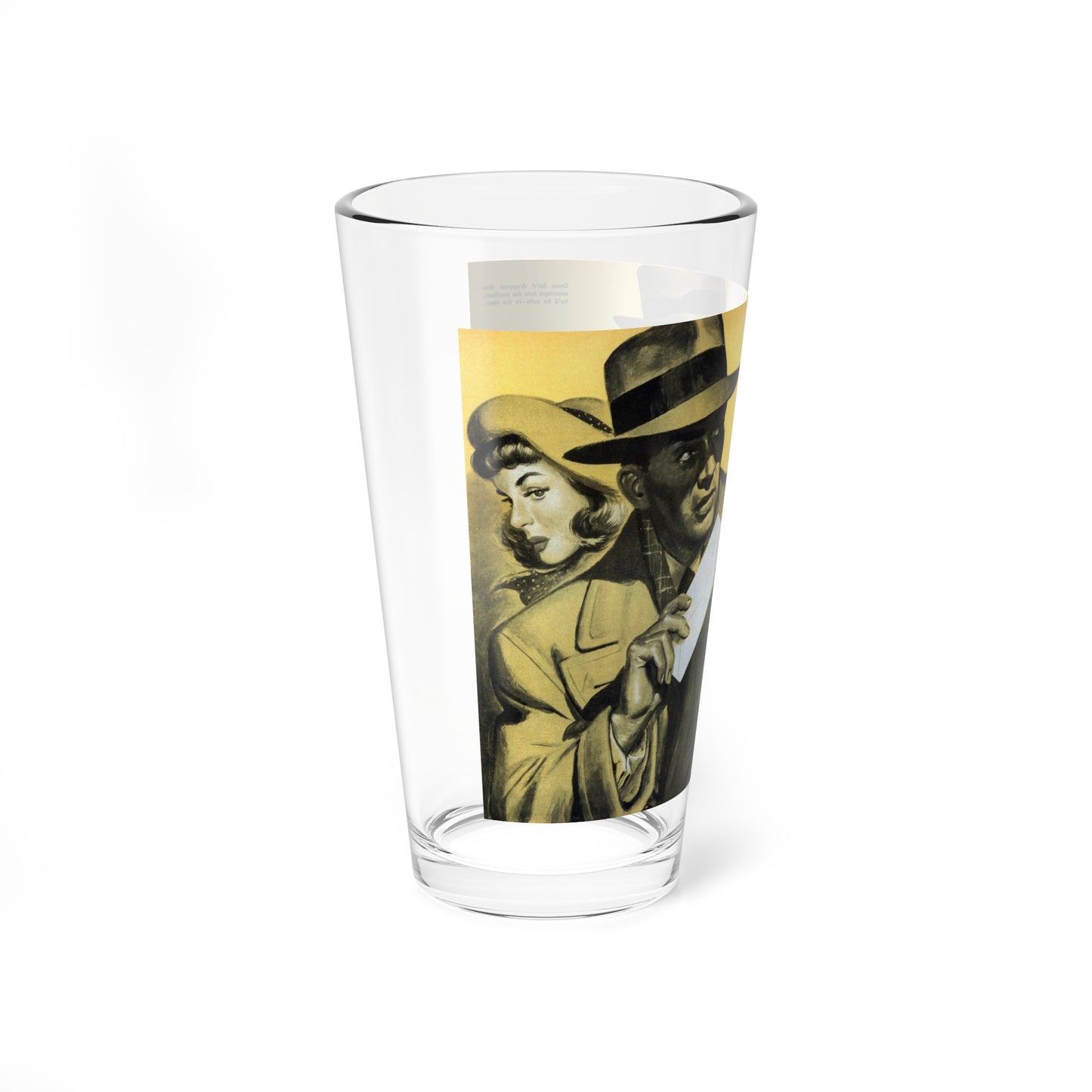 Signed, Sealed - and Swindled, Argosy, May 1949 (Magazine Illustration) Pint Glass 16oz-Go Mug Yourself