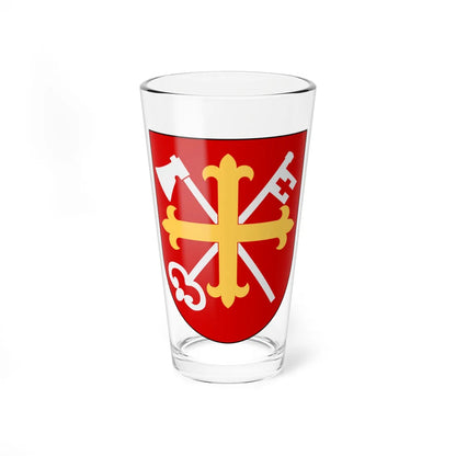 Sigtuna församling vapen (Sweden) (Coat of Arms) Pint Glass 16oz 16oz - Go Mug Yourself