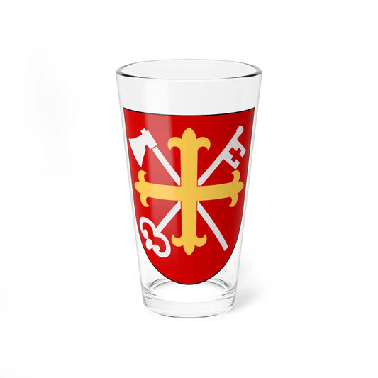 Sigtuna församling vapen (Sweden) (Coat of Arms) Pint Glass 16oz 16oz - Go Mug Yourself