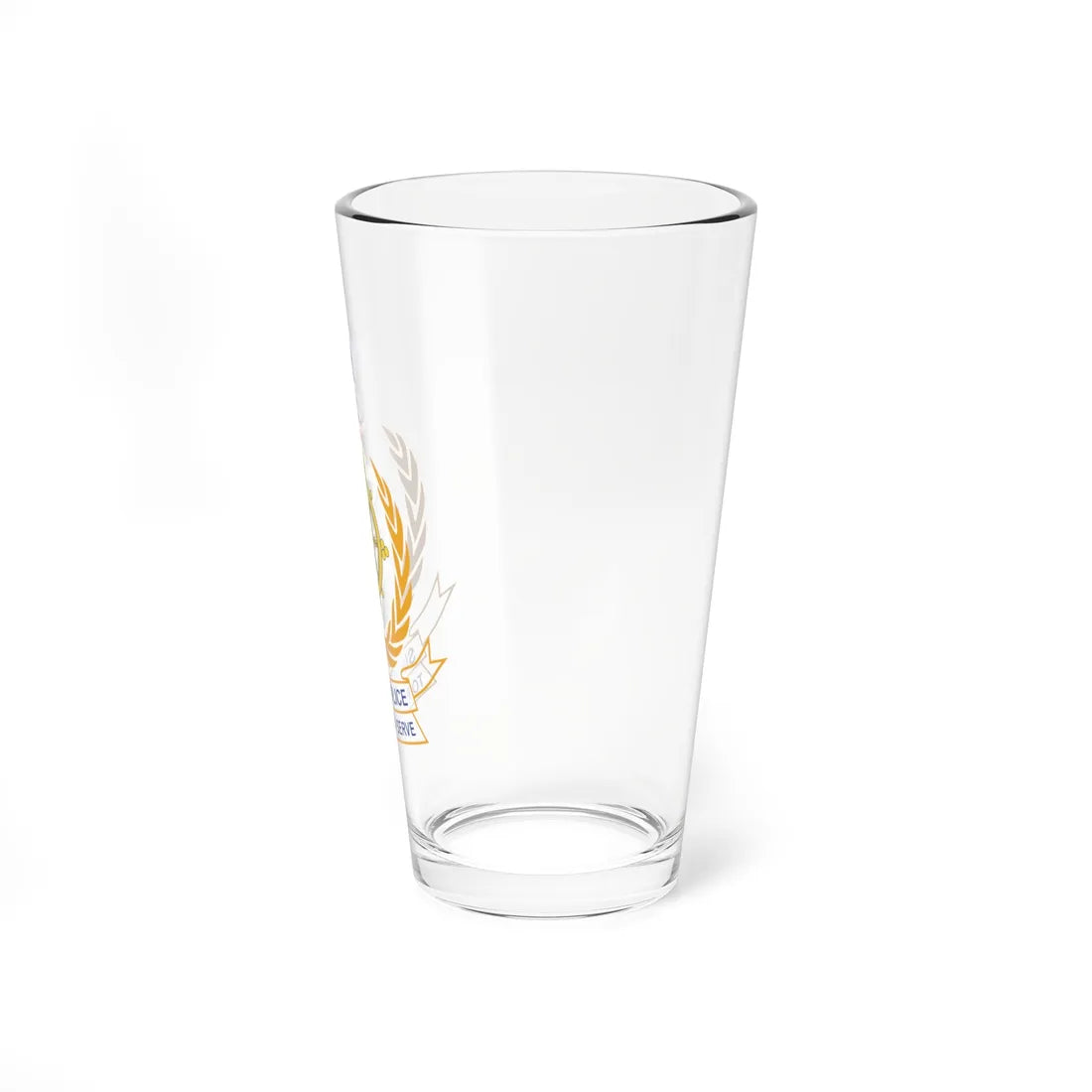 Sikkim police logo (India) (Coat of Arms) Pint Glass 16oz - Go Mug Yourself