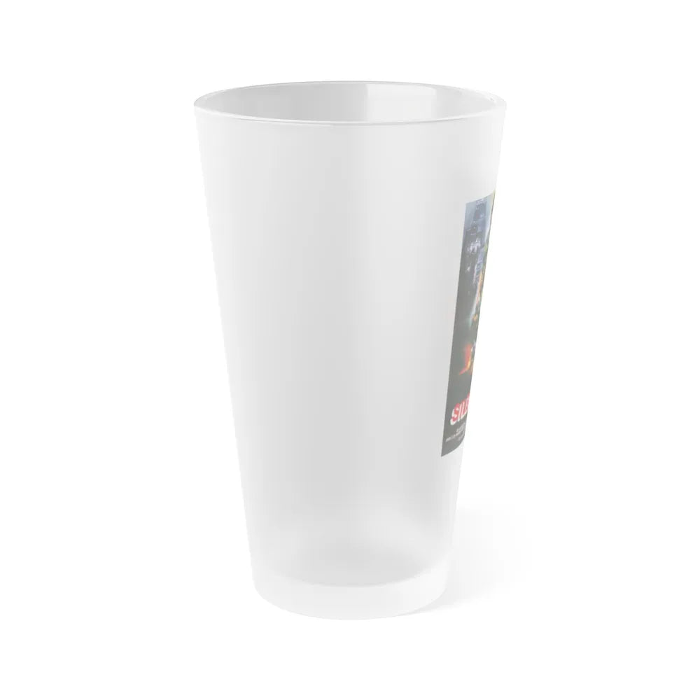 SILENT LAW 1988 Movie Poster - Frosted Pint Glass 16oz-Go Mug Yourself