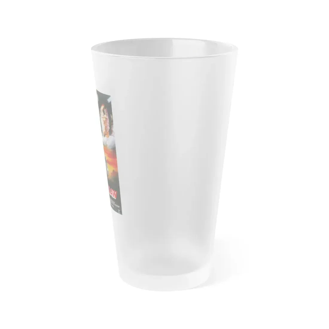 SILENT LAW 1988 Movie Poster - Frosted Pint Glass 16oz - Go Mug Yourself