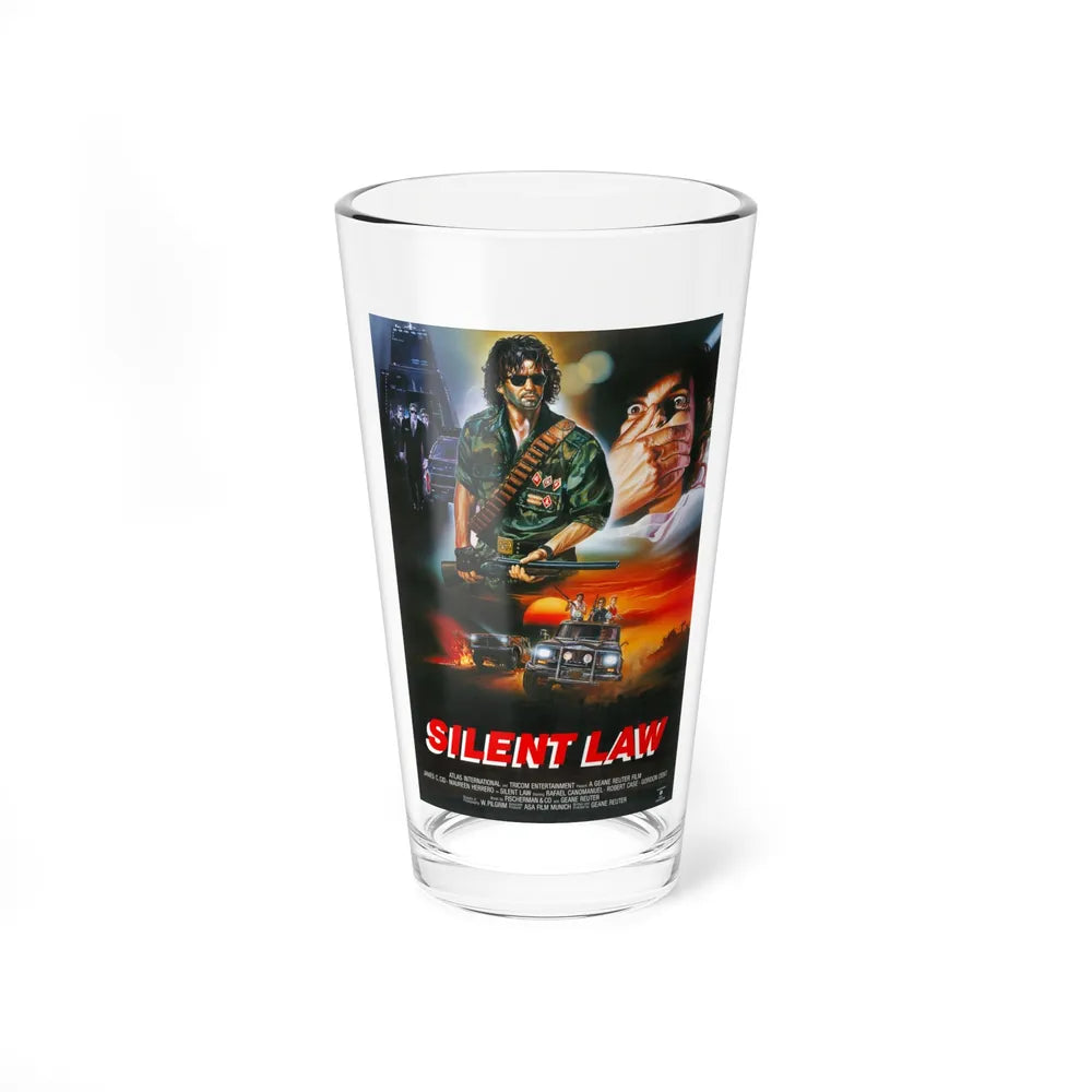 SILENT LAW 1988 Movie Poster - Pint Glass 16oz-16oz-Go Mug Yourself