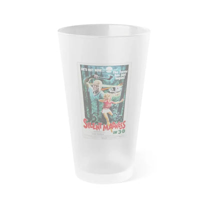 SILENT MADNESS 1984 Movie Poster - Frosted Pint Glass 16oz 16oz Frosted - Go Mug Yourself