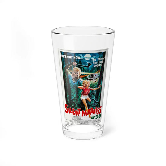 SILENT MADNESS 1984 Movie Poster - Pint Glass 16oz-16oz-Go Mug Yourself