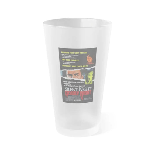 SILENT NIGHT, DEADLY NIGHT (2) 1984 Movie Poster - Frosted Pint Glass 16oz Default Title - Go Mug Yourself