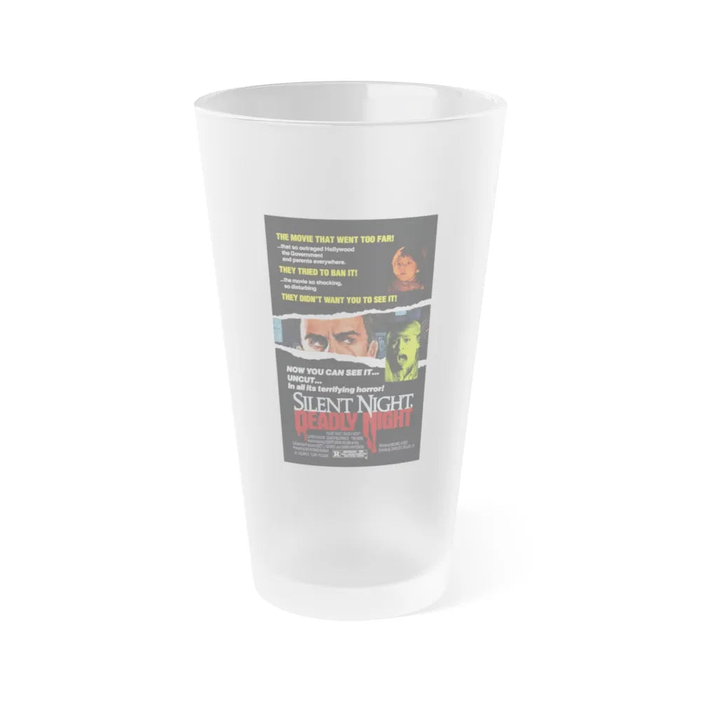 SILENT NIGHT, DEADLY NIGHT (2) 1984 Movie Poster - Frosted Pint Glass 16oz-Go Mug Yourself