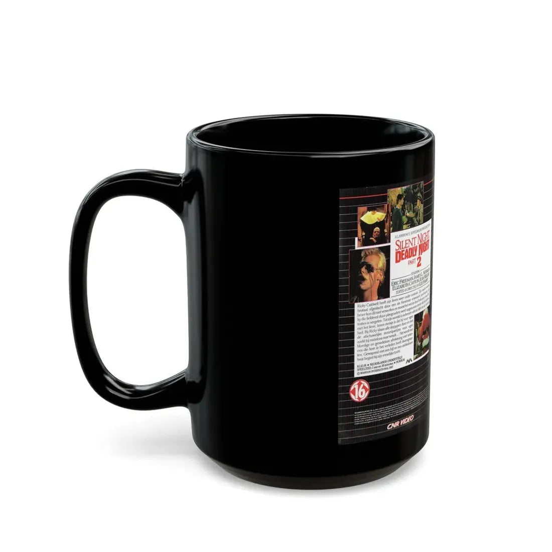 SILENT NIGHT DEADLY NIGHT 2 (VHS COVER) - Black Coffee Mug - Go Mug Yourself