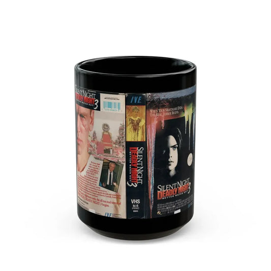 SILENT NIGHT DEADLY NIGHT 3 BETTER WATCH OUT (VHS COVER) - Black Coffee Mug 15oz - Go Mug Yourself